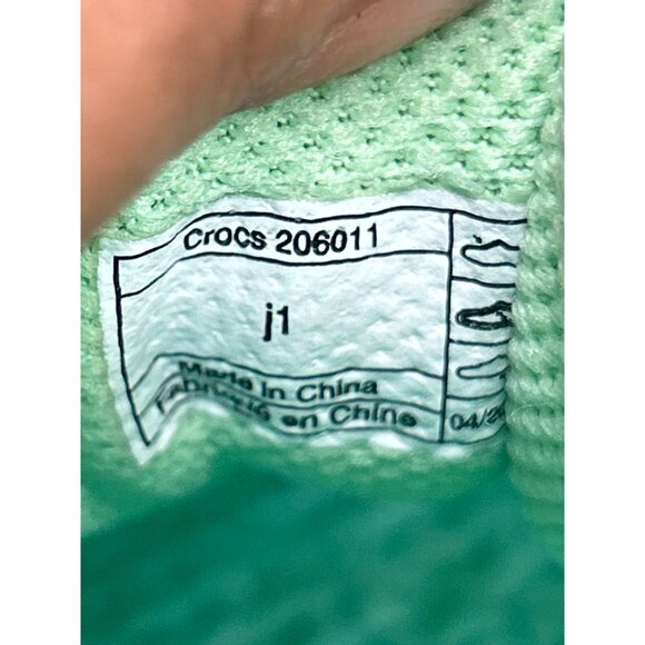 Crocs LiteRide Pacer Mint Green Athletic Sneakers J1 - Picture 5 of 6